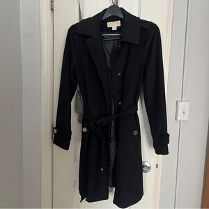 Michael Kors Classic Black Trench Coat
